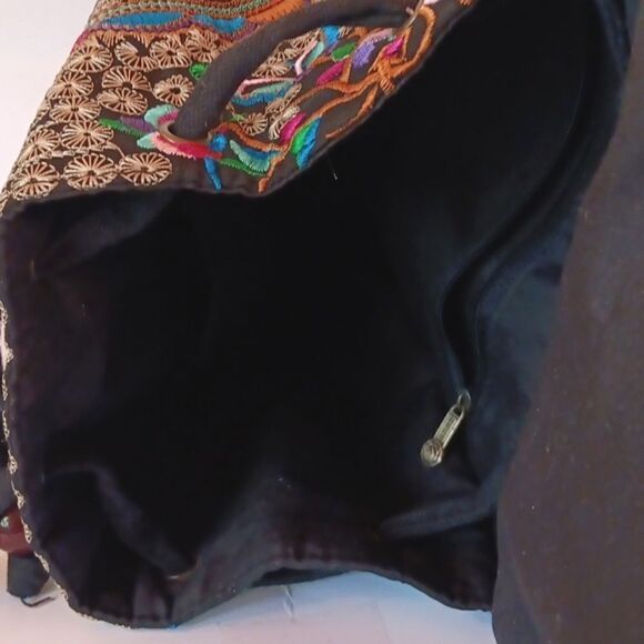 Embroidered Canvas Backpack